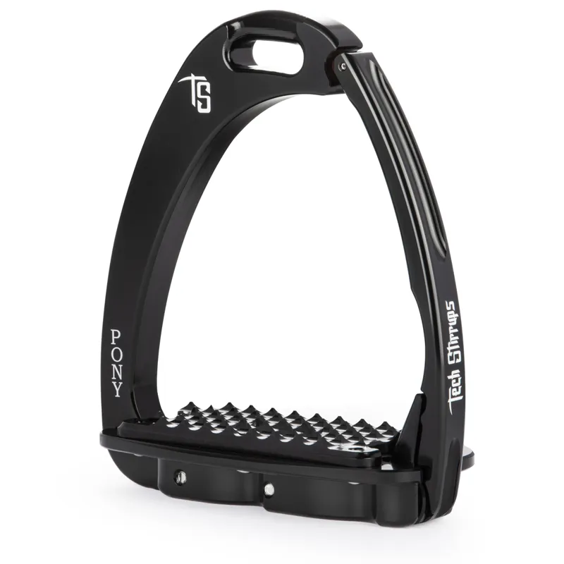 Tech Stirrups Venice Pony Dressage Sloped Black/Black